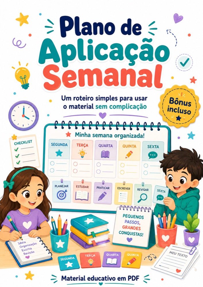 Bônus 3: Plano de Aplicação Semanal